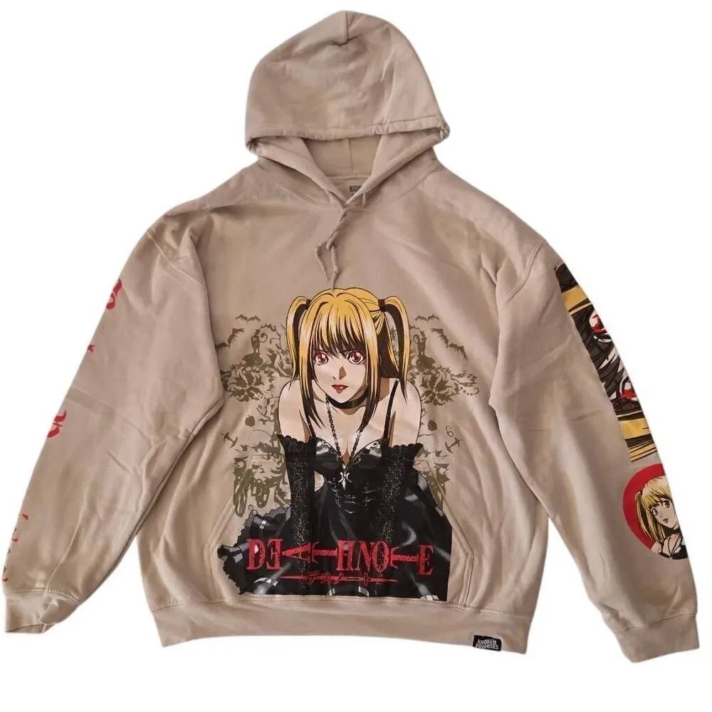 Broken Promises x Death Note Long Sleeve Hoodie Beige Medium